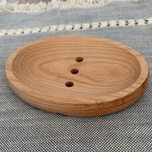 Natural Wood Soap Dish